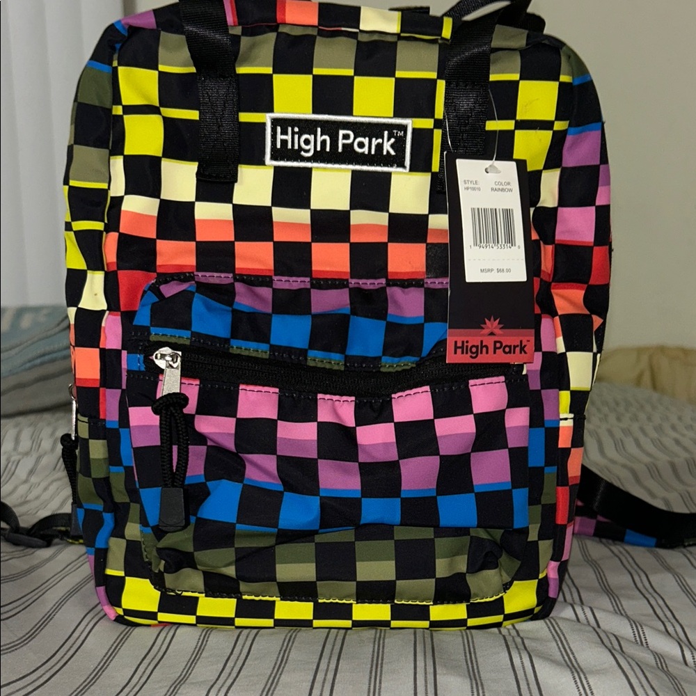 High Park Checkered Backpack